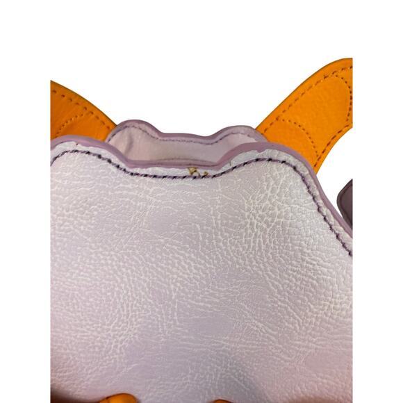 Disney Parks Loungefly Figment Purple Dragon Crossbody Bag 9x9 Epcot Preowned - Picture 7 of 8